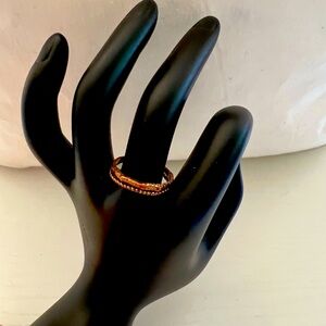 Elegant Copper-Tone Women's Ring - sz 7.5